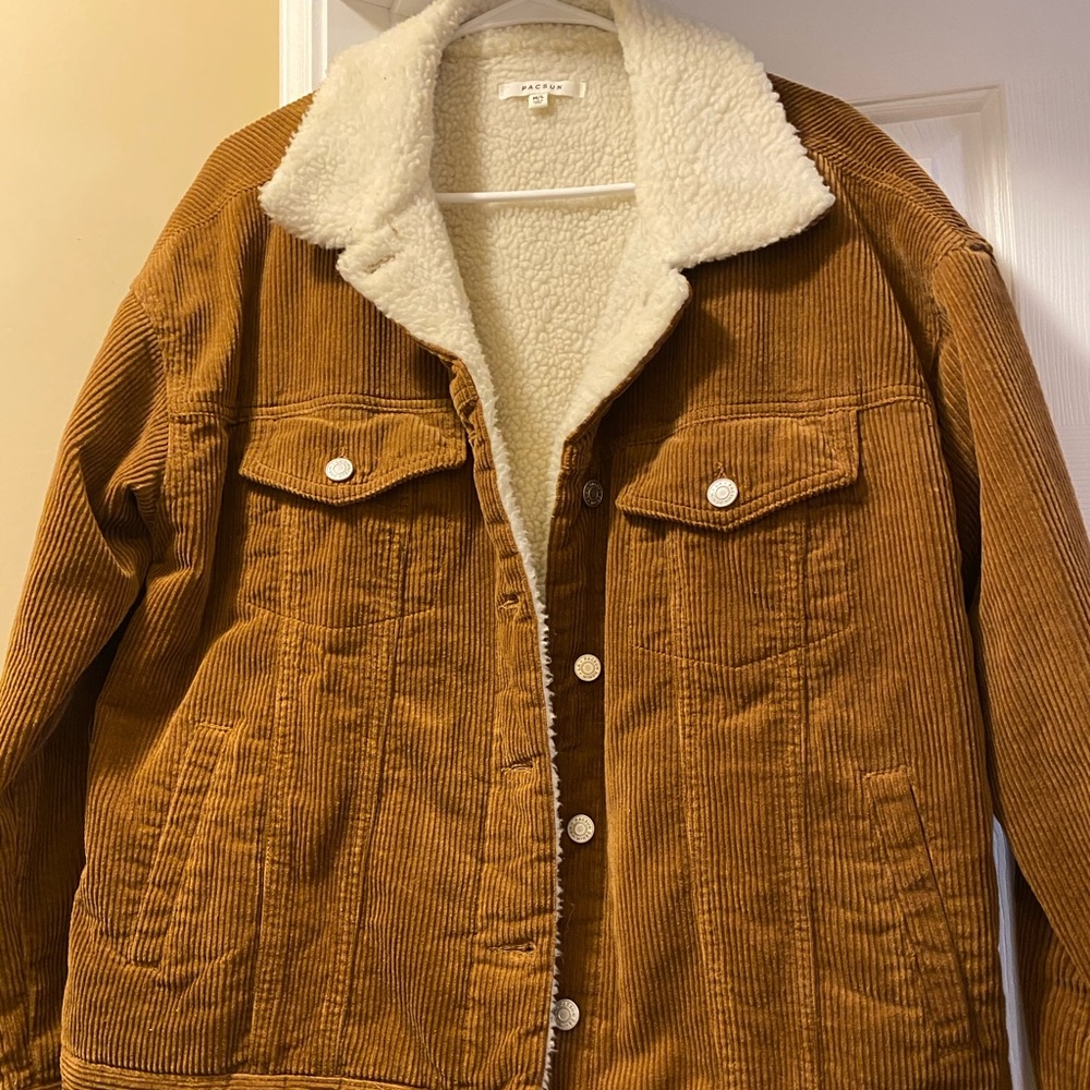 Oversized Corduroy Sherpa Jacket